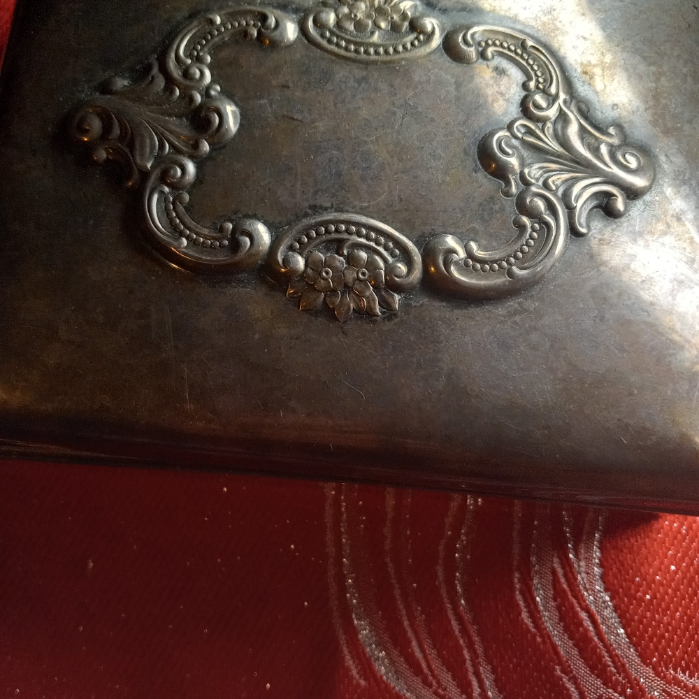 Wallace 263 Silver Antique Jewelry Box. Needs Polish To Buyers Liking - Picture 2 of 7